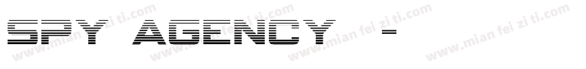 spy agency普通字体转换
